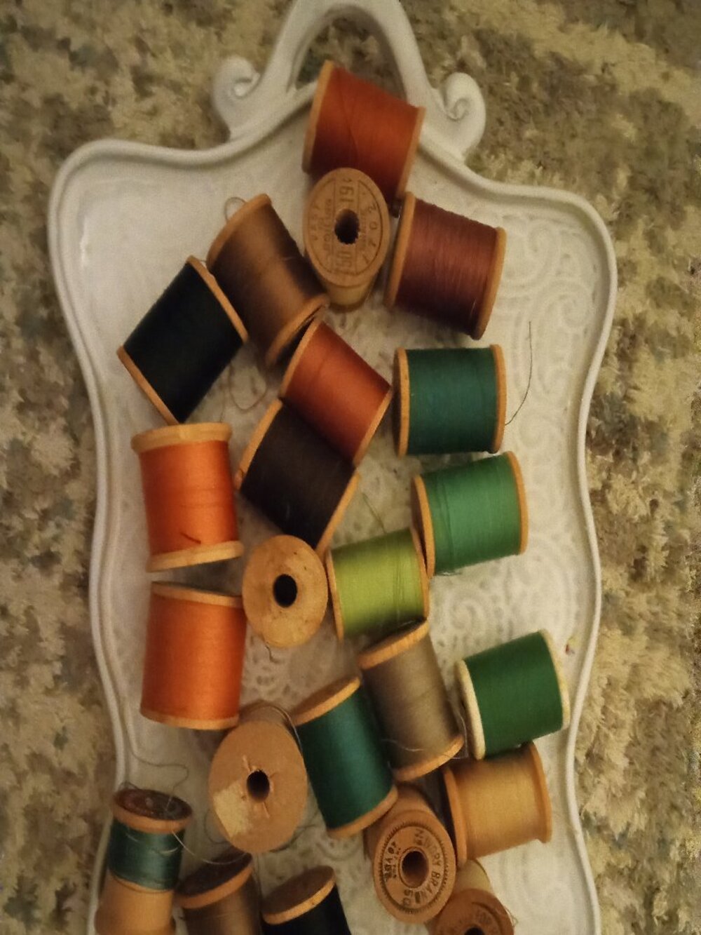 Small Vintage Wooden Thread Spools